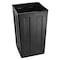 Alpine Industries 40 gal Square Outdoor Can, Gray, Rolled Plate/Stone, 21.06 in ALP472-40-GRYS - alternate 2